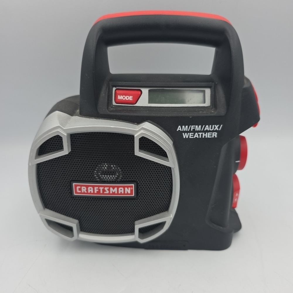 Craftsman 315.101260 Black Red 19.2v AM/FM AUX Weather Cordless Radio No Battery
